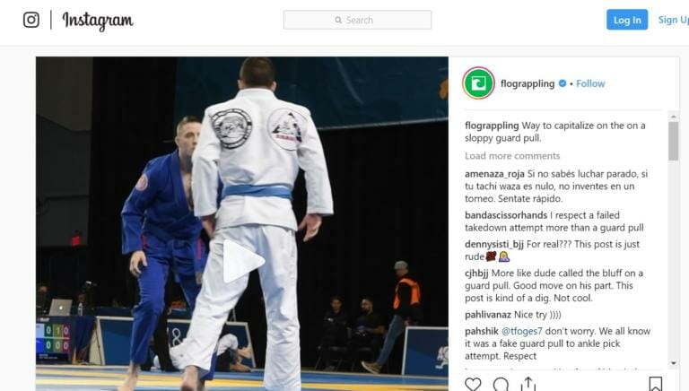 FloGrappling Insults Random Blue Belt, Instagram Makes Them Regret It.