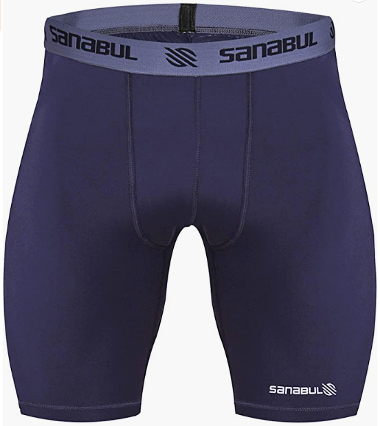 Sanabul Men's Compression Base Layer Workout Shorts