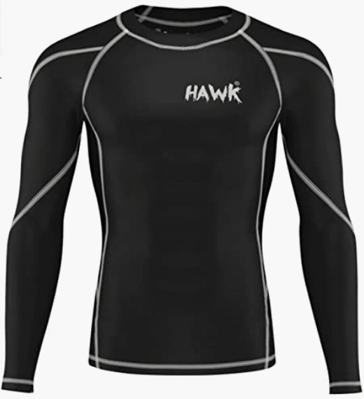Hawk Sports Mens Compression Shirts Base Layer Athletic Gym MMA BJJ Rash Guard