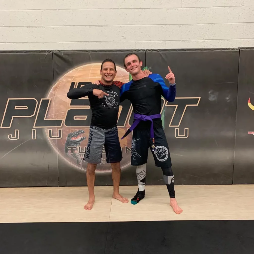 Jordan Fernandez earns his purple belt in Brazilian Jiu Jitsu